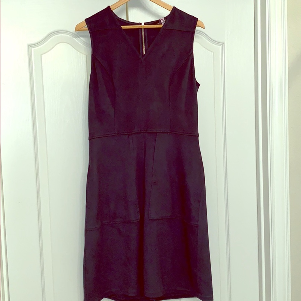 Blue Suede Dress | The Limited